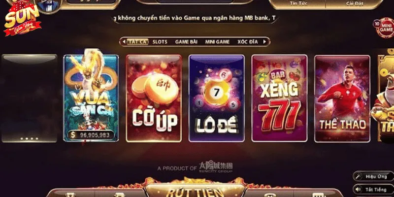 Kho game đang dạng của Sunwin